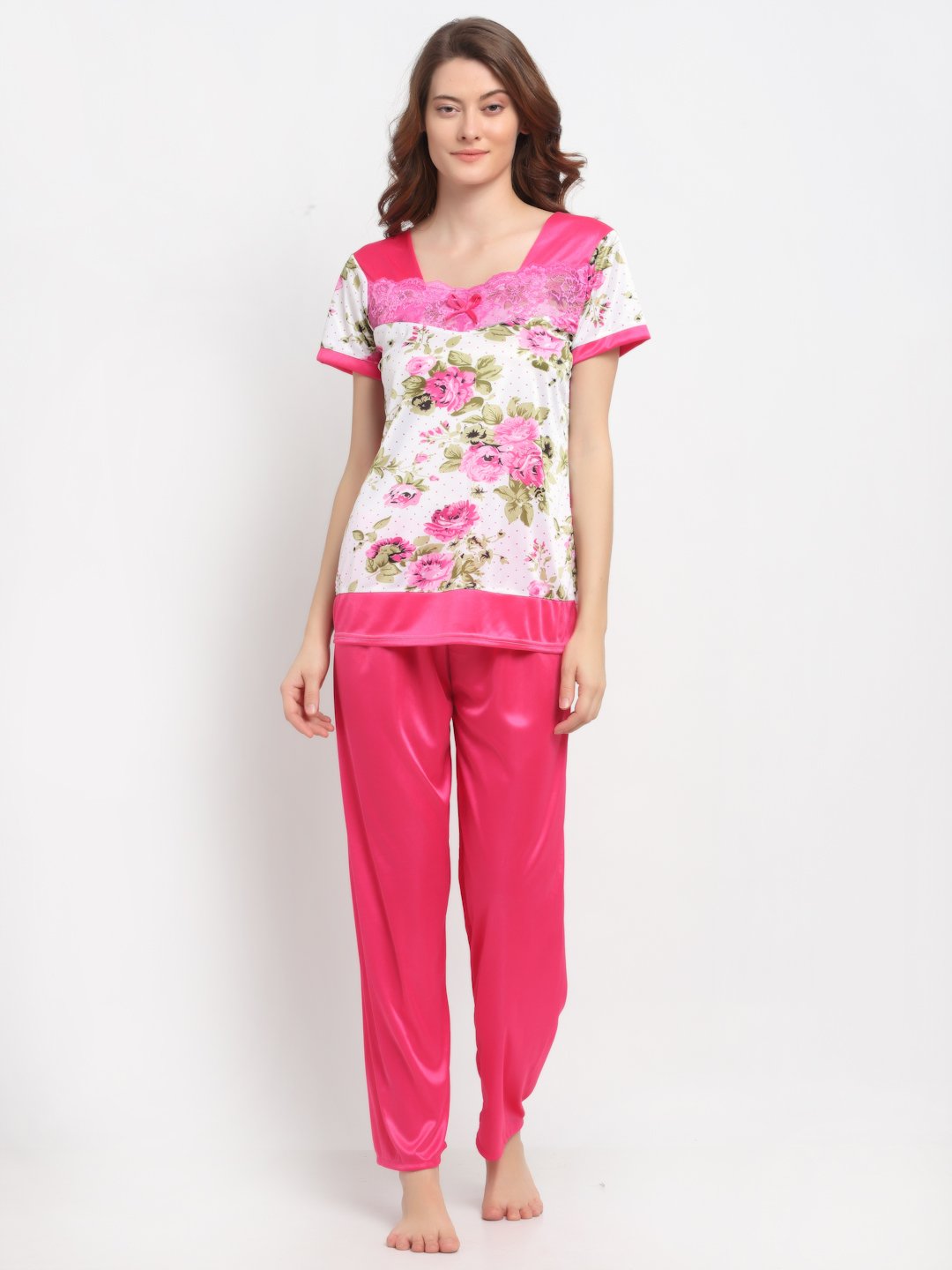 Cute Red top and Pajamas Night Wear Set for Girls – Stilento