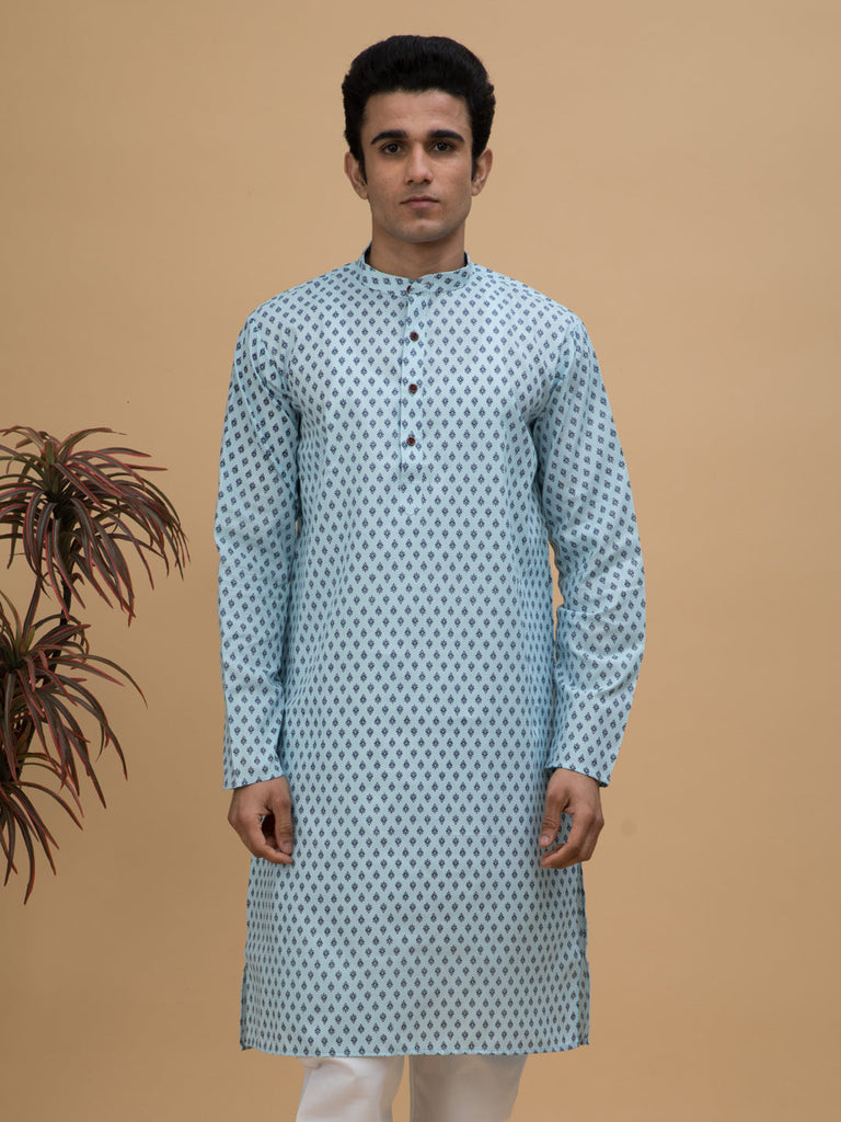 neudis-men-blue-printed-cotton-long-kurta